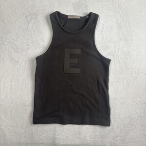 Essentials Fear of God Ribbed Sleeveless Tank Top Grey Shirt Men's Small